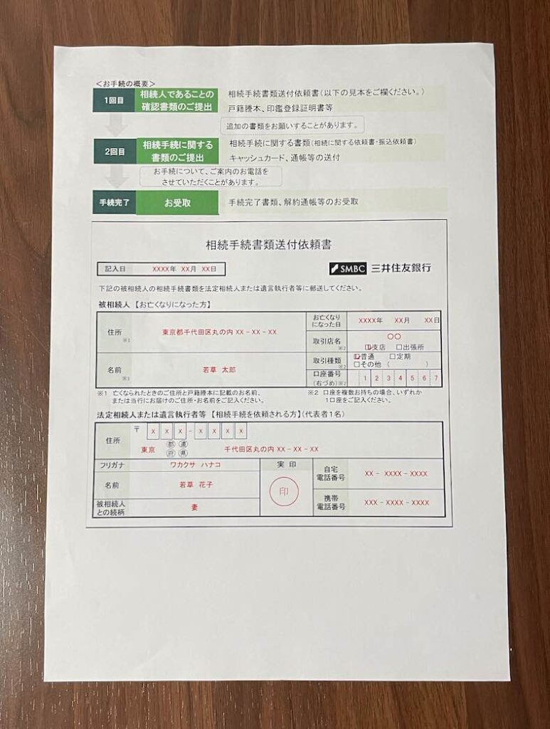 三井住友銀行の相続の手順 | 自分で相続